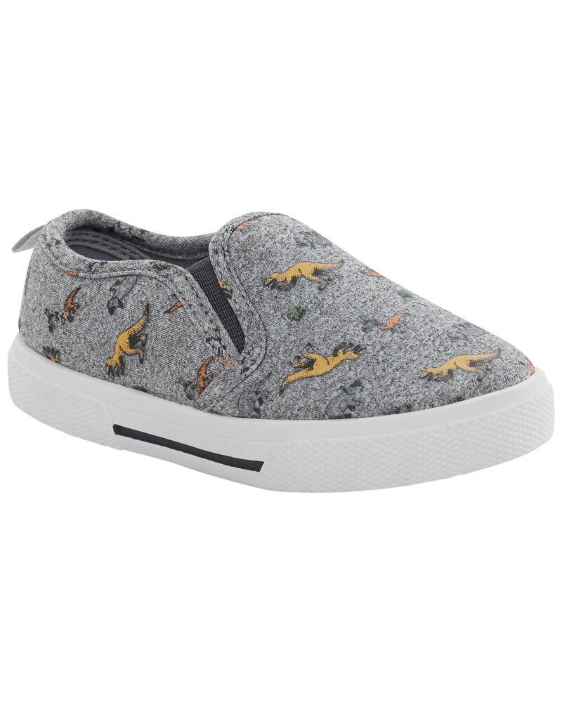 Toddler Dinosaur Slip-On Sneakers, image 1 of 7 slides