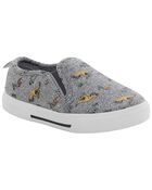 Toddler Dinosaur Slip-On Sneakers, image 1 of 7 slides