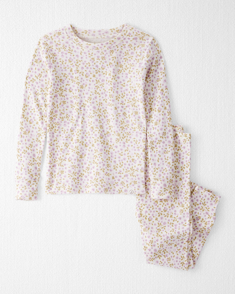 Toddler Organic Cotton  Pajamas in Botanic Muse Print, image 1 of 5 slides