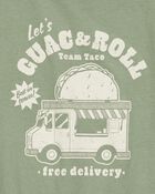 Kid Guac & Roll Short-Sleeve Graphic Tee - Green, image 2 of 3 slides