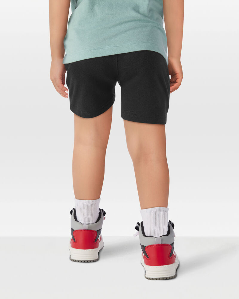 Toddler Boy Pull-On French Terry Shorts - Black, image 3 of 6 slides