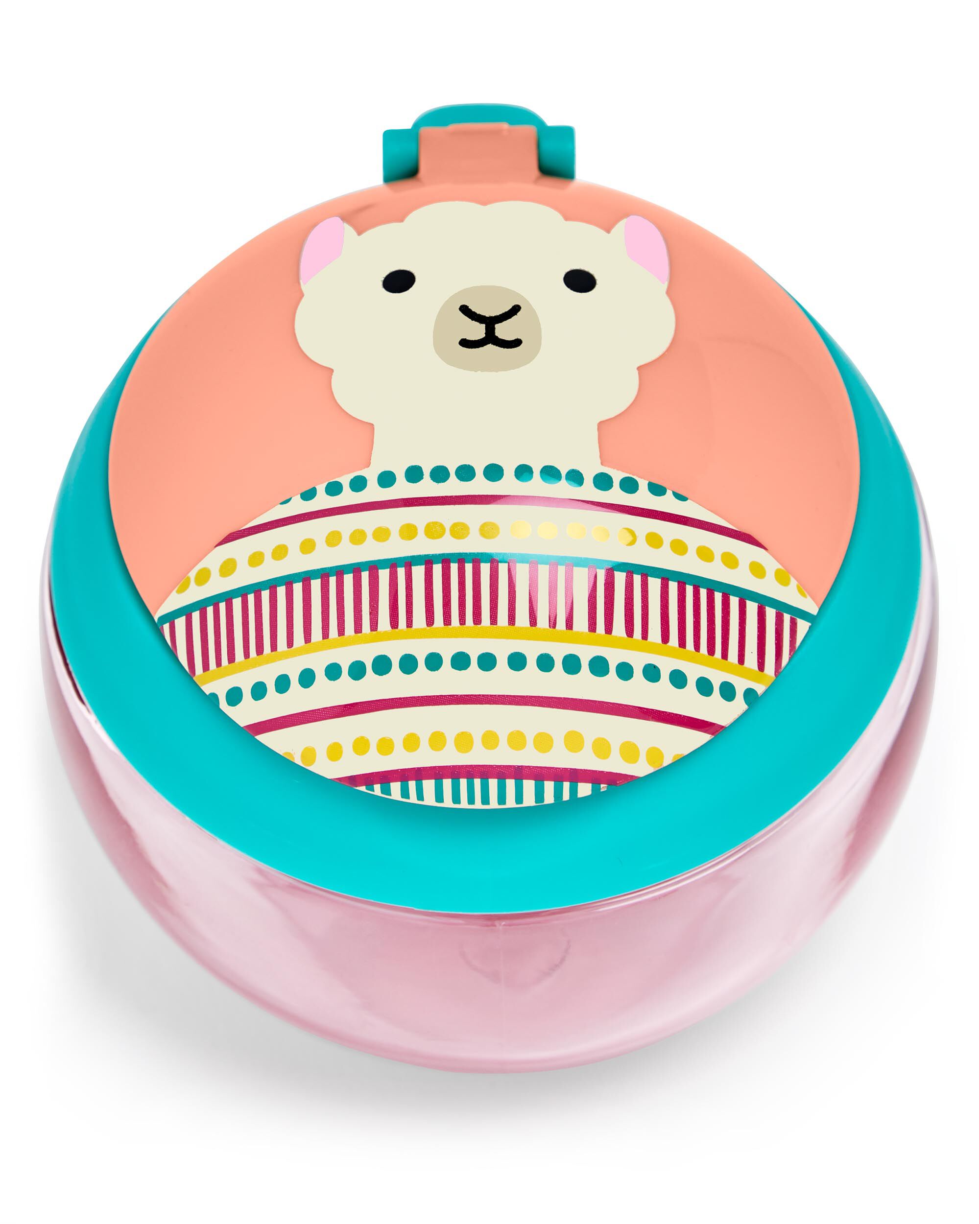 Pink Little Kid 3 Piece Llama Backpack Straw Bottle Snack Cup Set skiphop