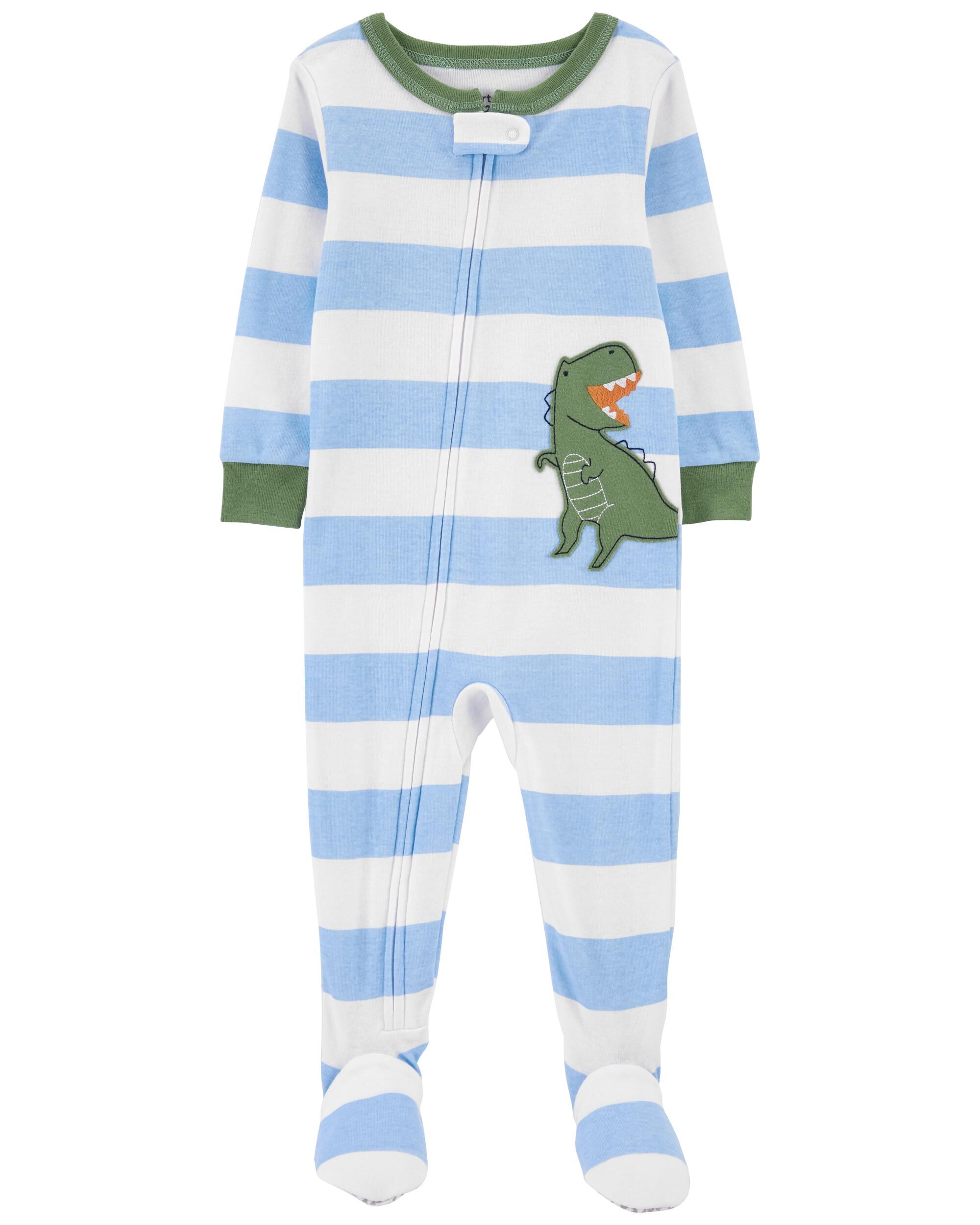 Dinosaur footie pajamas baby sales
