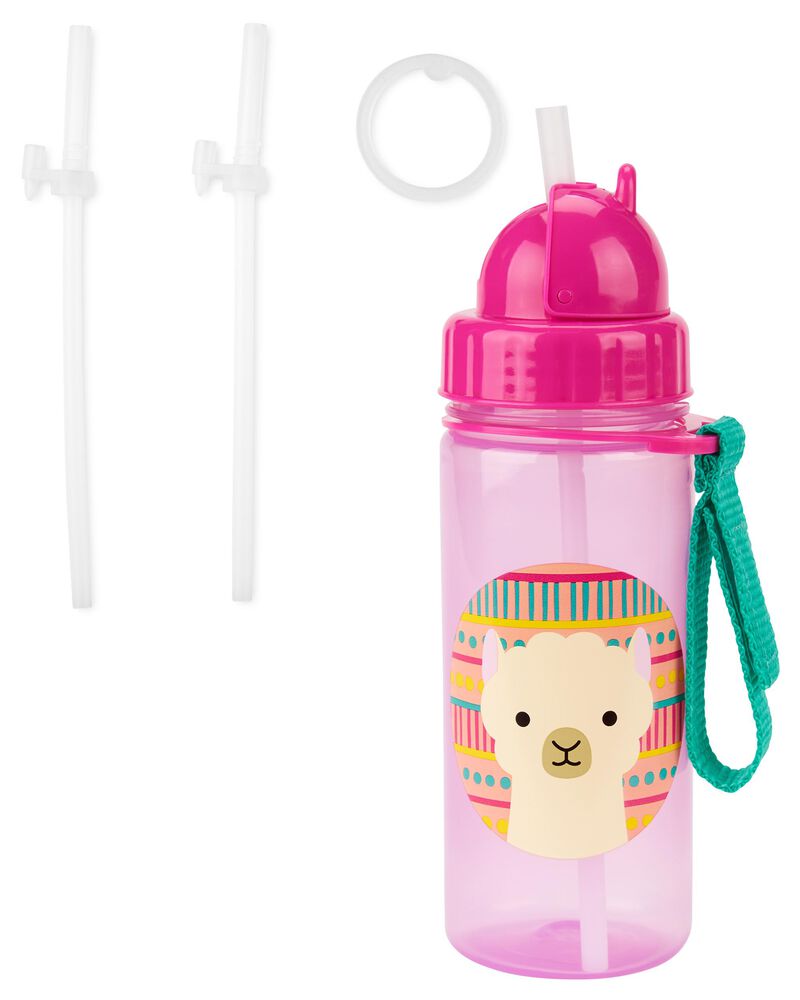Llama ZOO Straw Bottle u0026 2 Extra Straws - 13 oz - Llama | skiphop.com