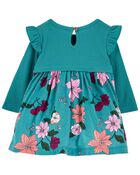 Baby 2-Piece Floral Bodysuit Dress Set, image 3 of 5 slides