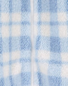Baby Plaid Hooded Fuzzy Jumpsuit, image 2 of 3 slides