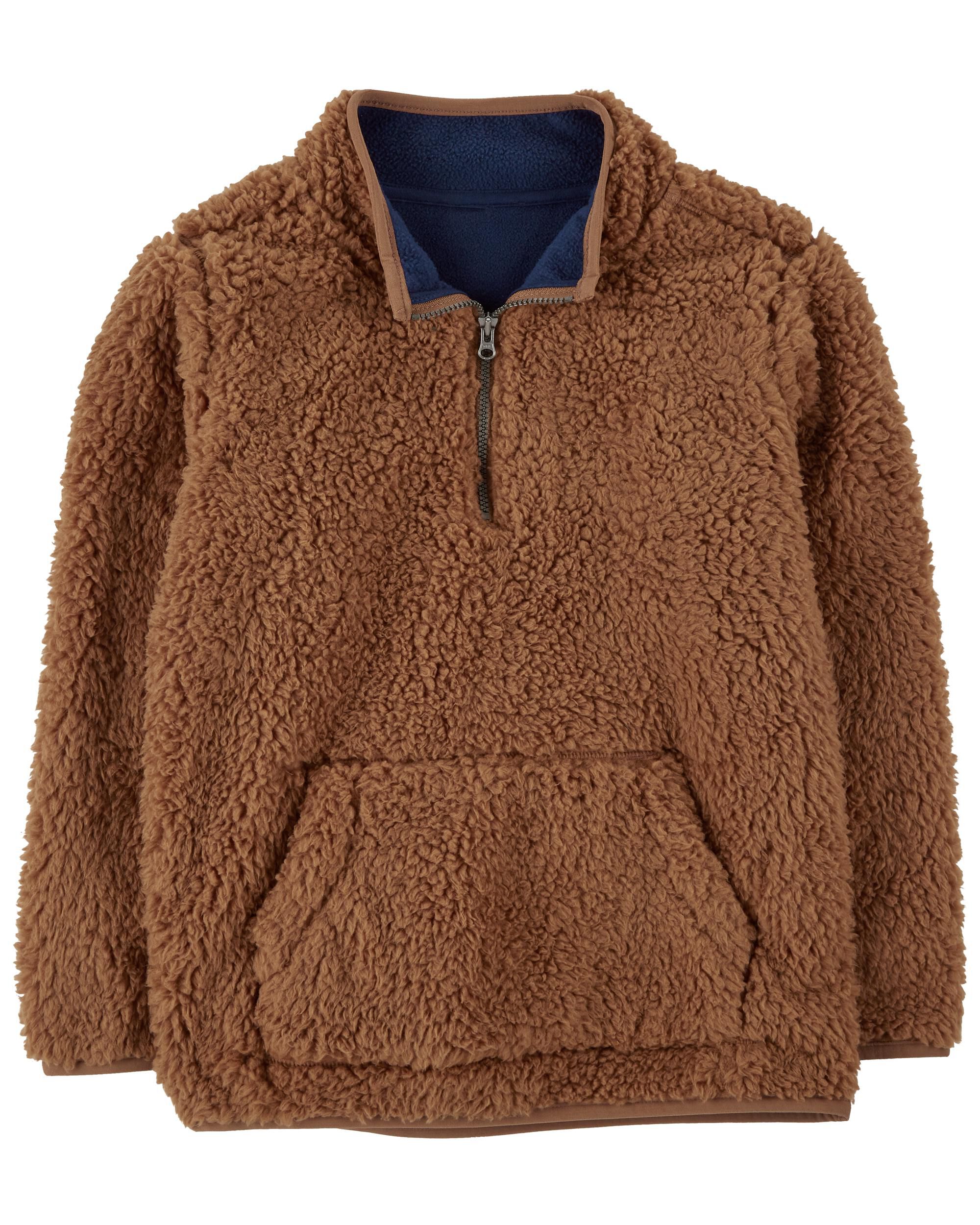 Kids sherpa pullover new arrivals