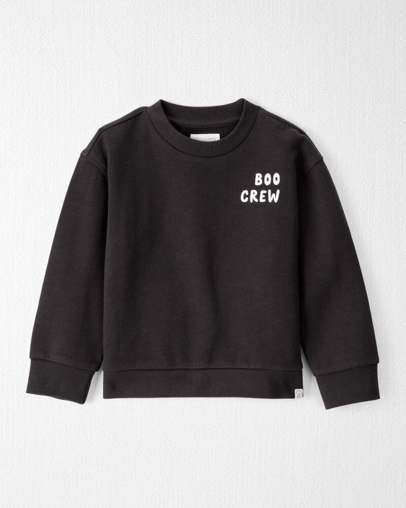 Toddler Organic Cotton Boo Crew Pullover, image 1 of 5 slides
