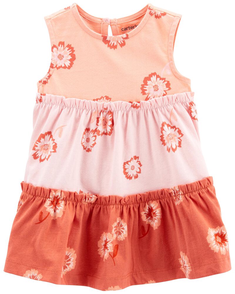 Baby Floral Tiered Tank Dress, image 1 of 4 slides