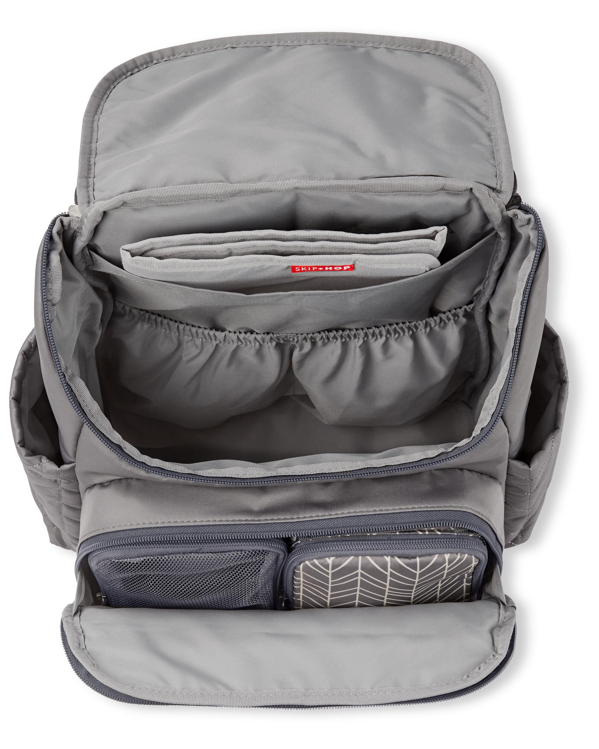 Forma Backpack Diaper Bag - Grey, image 8 of 10 slides