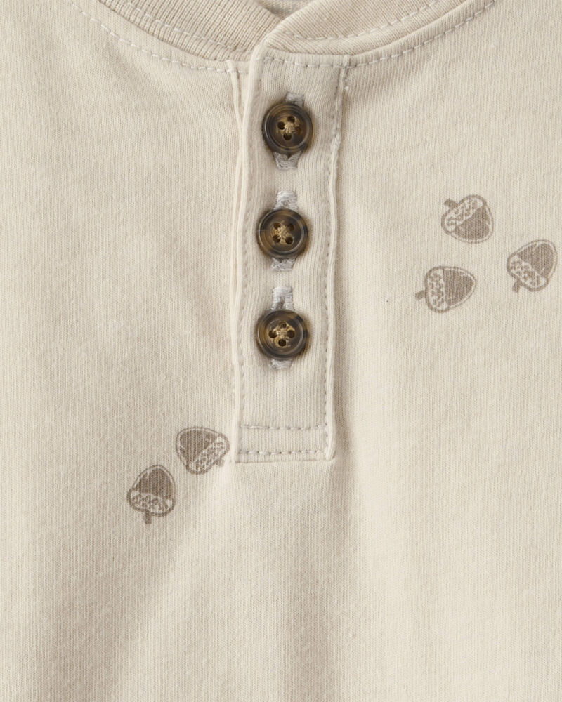 Baby Boy Acorn Short-Sleeve Tee - Brown, image 2 of 3 slides