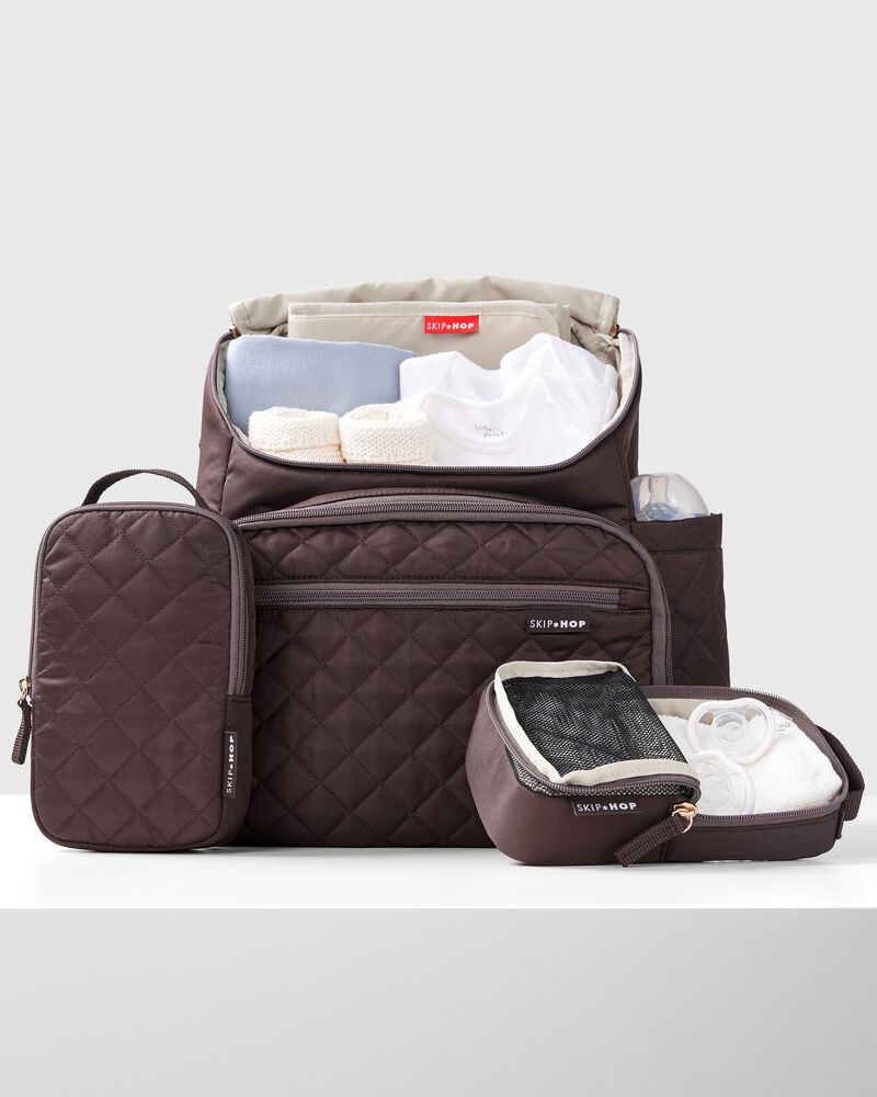 Forma Backpack Diaper Bag - Chocolate, image 4 of 8 slides