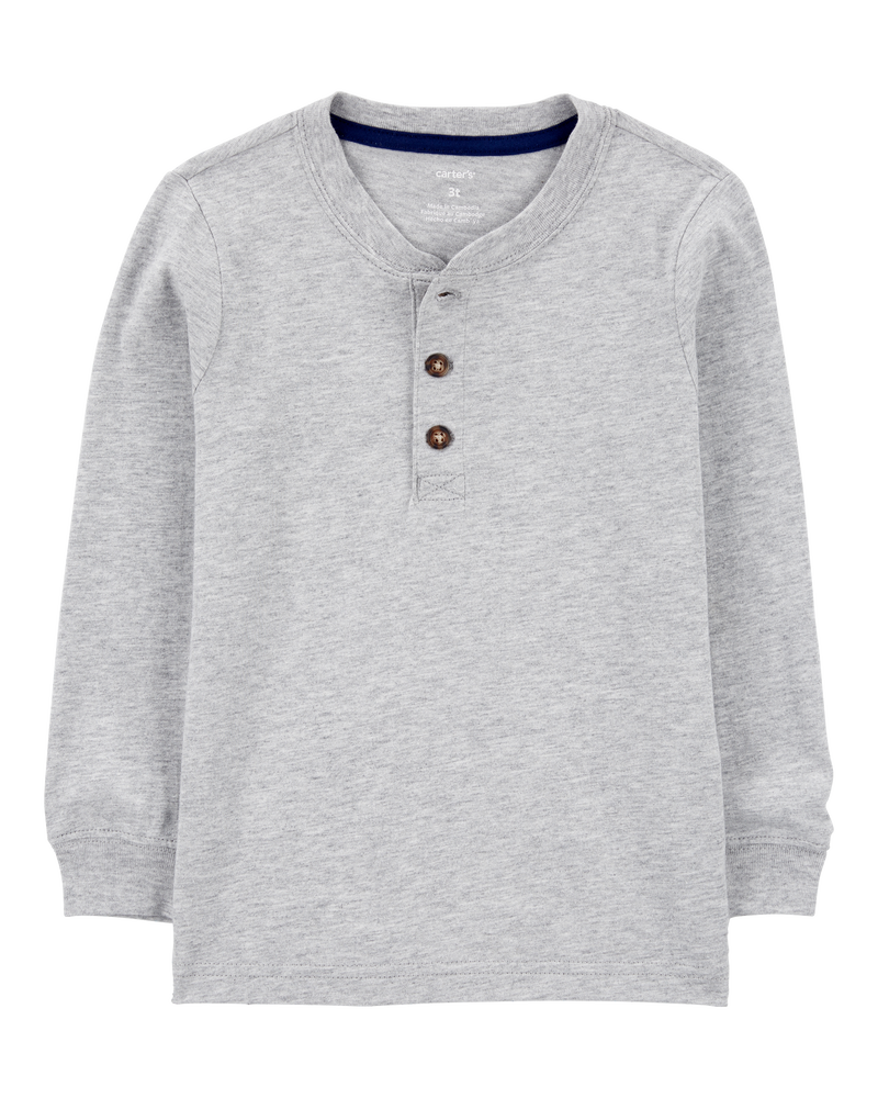 Baby Long-Sleeve Henley Tee, image 1 of 3 slides