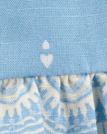 Baby  Heart Drop Print Tank - Blue, 