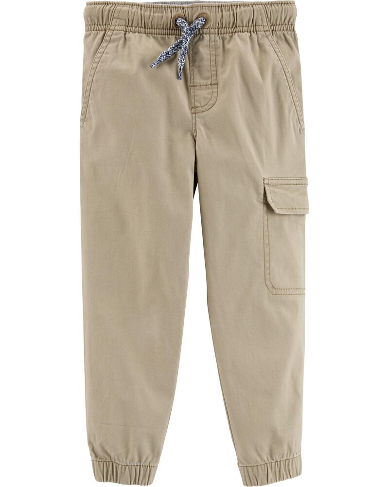 Pull-On Twill Pants, image 1 of 1 slides