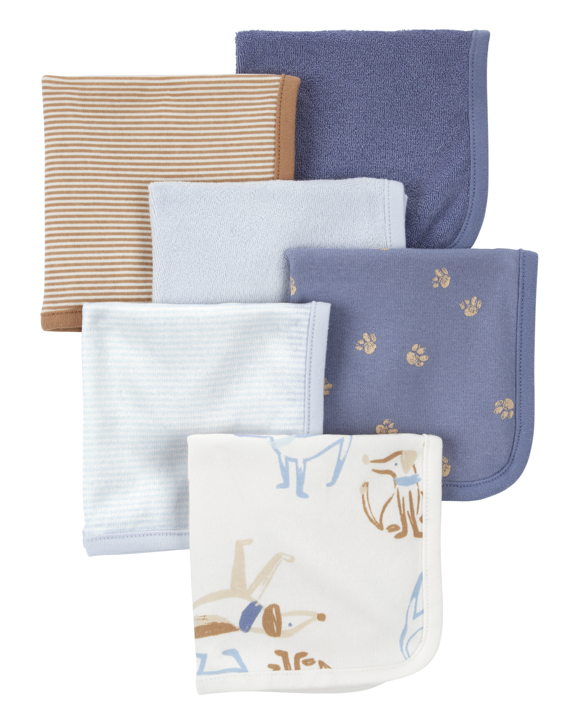 Baby 6-Pack Wash Cloths, image 1 of 4 slides