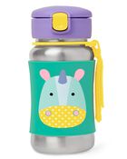 Zoo Stainless Steel Little Kid Straw Bottle, image 1 of 7 slides
