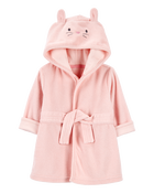 Baby Bunny Hooded Terry Robe - Pink, image 1 of 3 slides