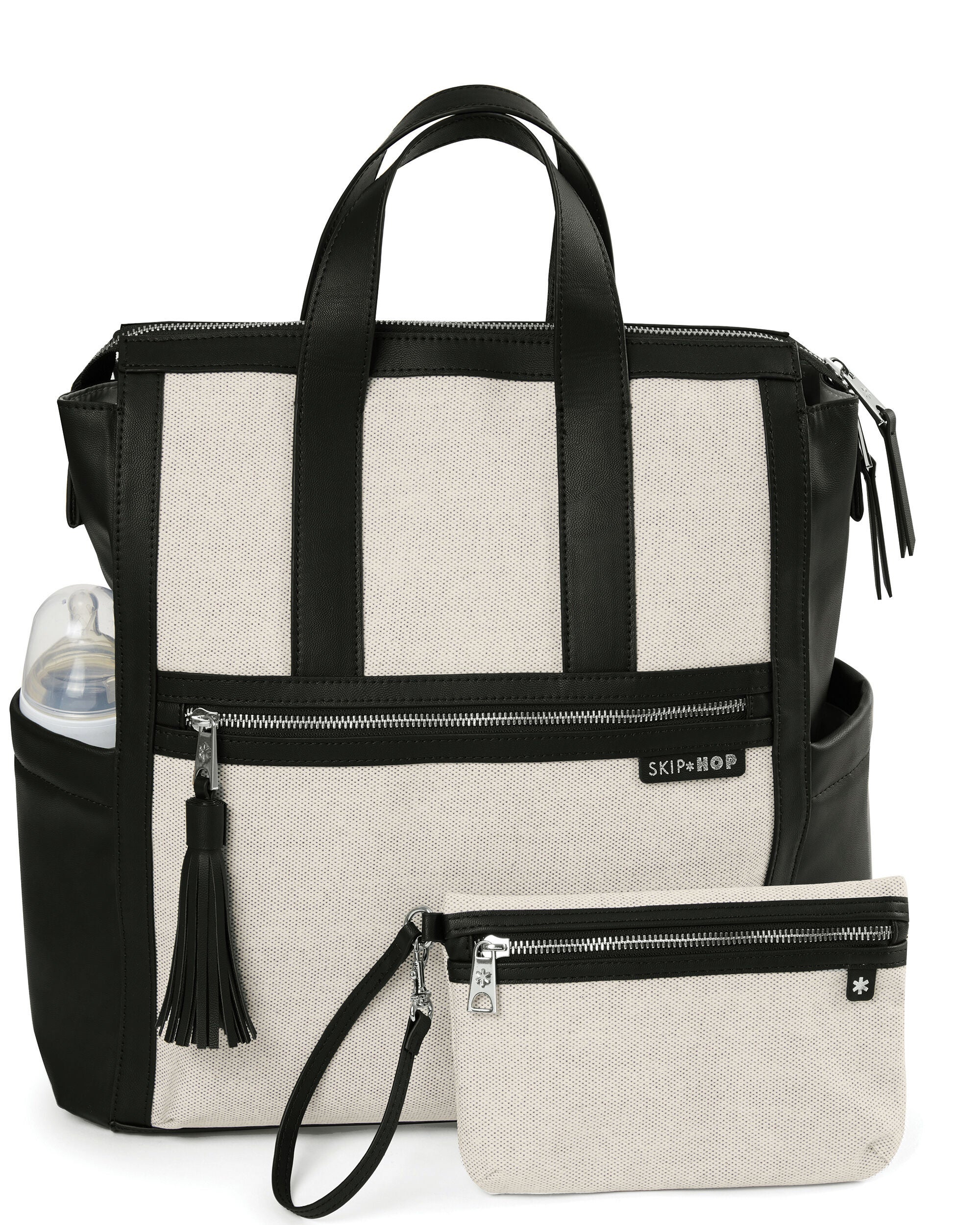 skip hop leather diaper bag