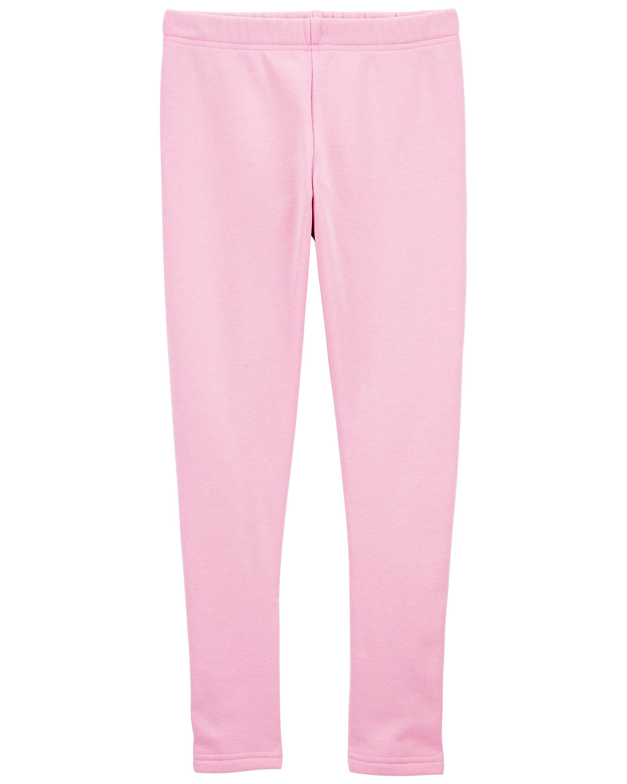 Pink Kid Cozy Fleece Leggings skiphop