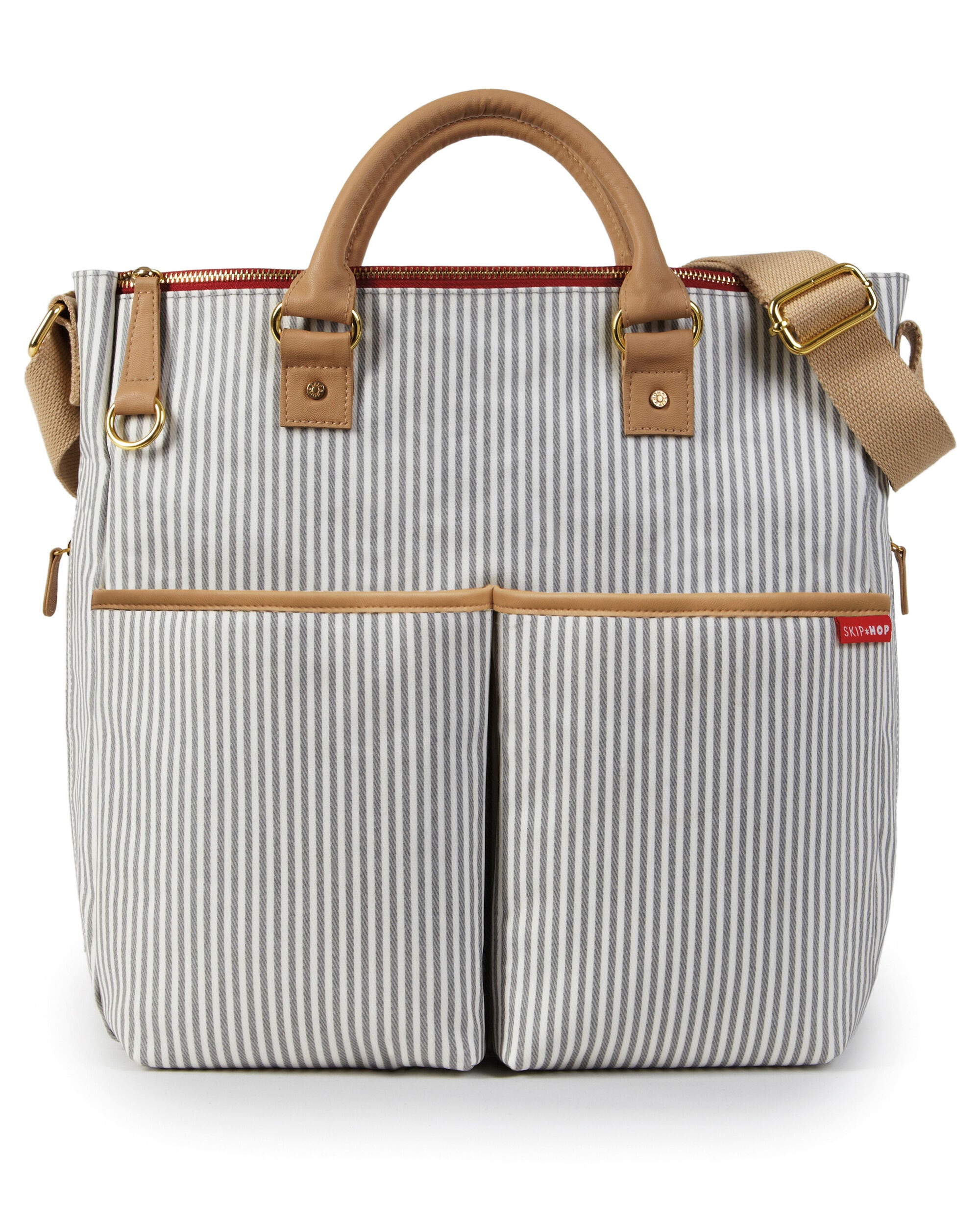 skip hop diaper bag leather