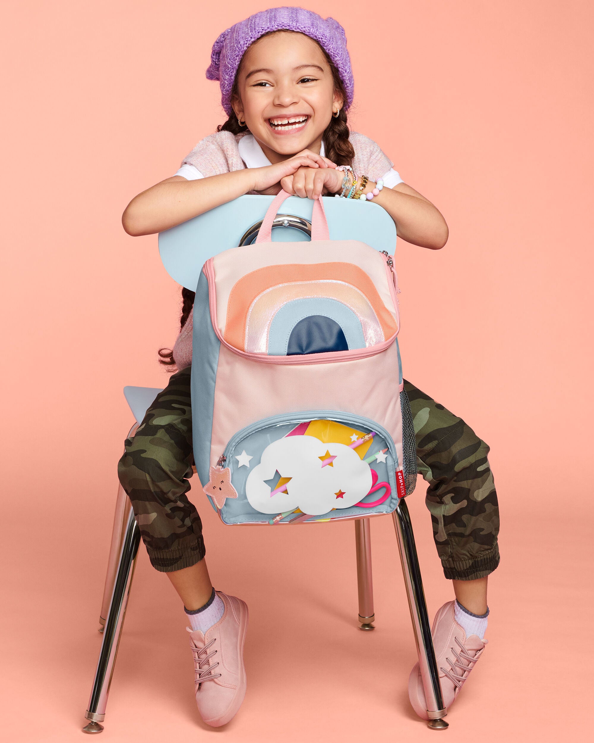 Spark Style Big Kid Backpack - Rainbow, image 5 of 6 slides