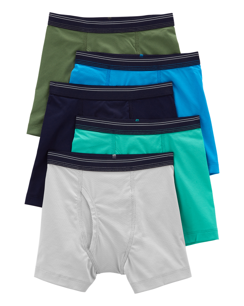 5-Pack Active Mesh Boxer Briefs Underwear, image 1 of 2 slides