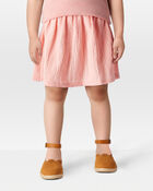 Toddler Crochet Pull-On Skort - Pink, image 2 of 6 slides