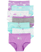 7-Pack Star and Moon Stretch Cotton Underwear, image 1 of 2 slides