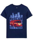 Toddler Firetruck Graphic Tee, image 1 of 3 slides