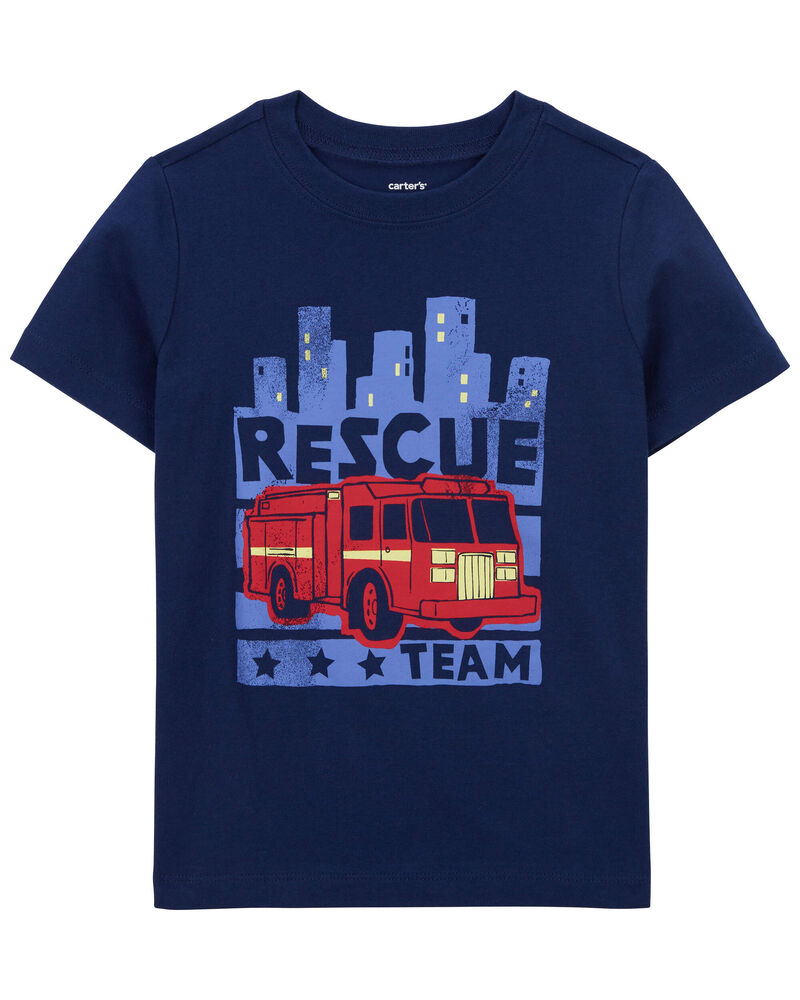 Toddler Firetruck Graphic Tee, image 1 of 3 slides