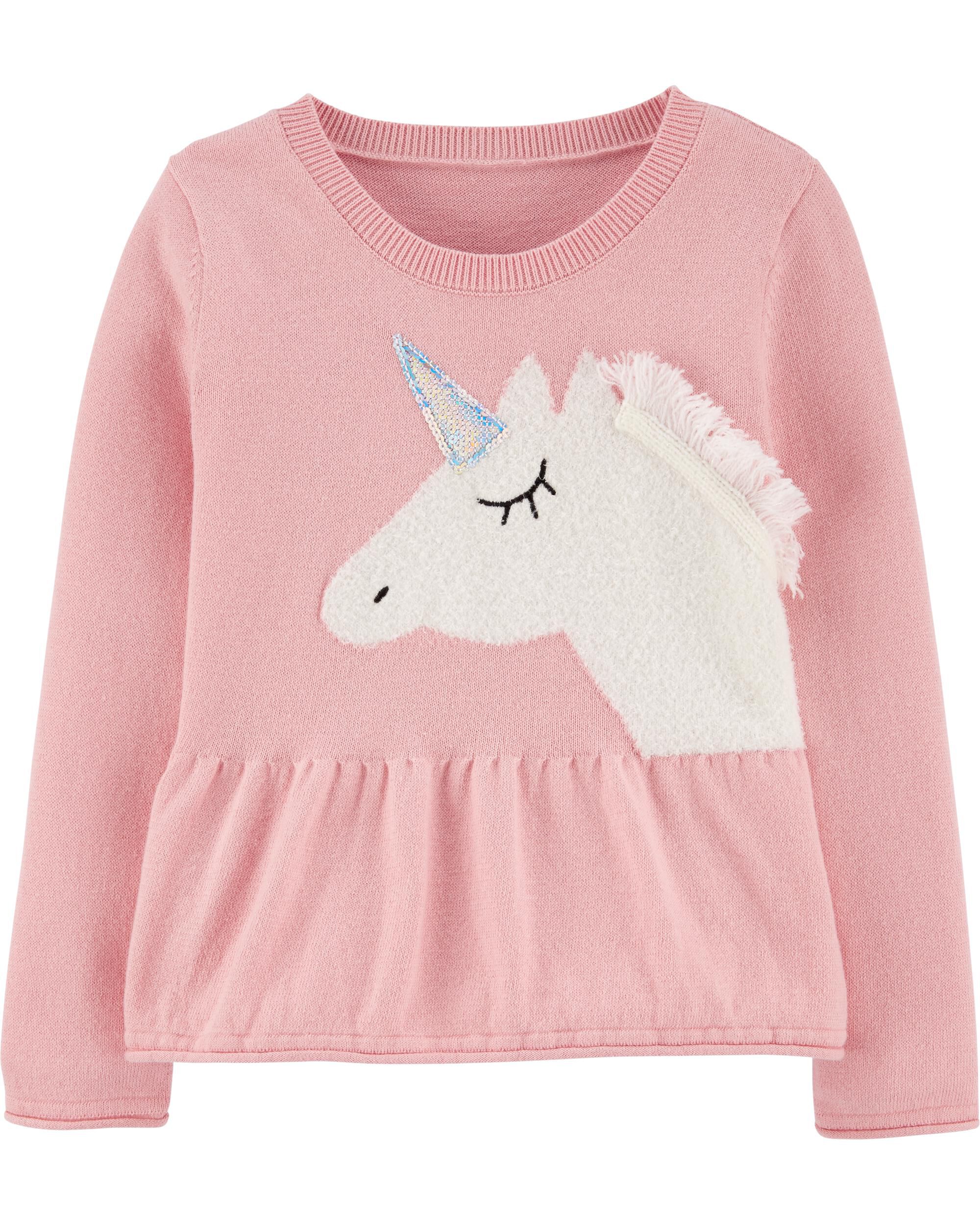 pink unicorn sweater