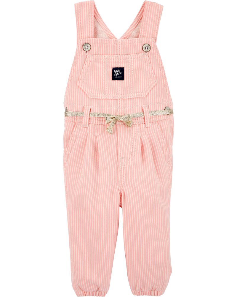 Baby Hickory Stripe Overalls, image 1 of 3 slides