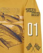 Kid Race Car Hooded Graphic Tee, image 2 of 4 slides