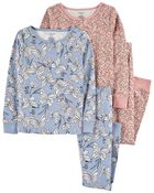Kid 4-Piece Fairy 100% Snug Fit Cotton Pajamas, image 1 of 4 slides