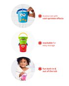 Sesame Street Stack & Pour Bath Buckets, image 3 of 4 slides