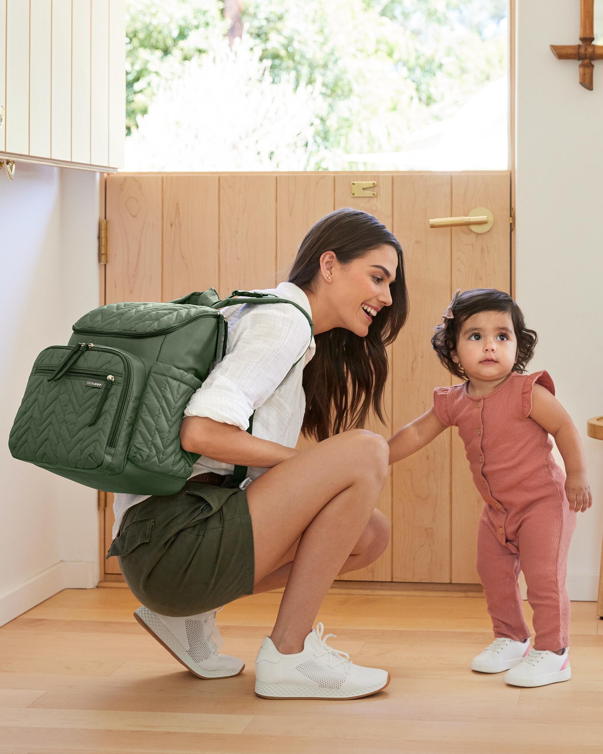 Forma Backpack Diaper Bag - Sage, image 8 of 15 slides