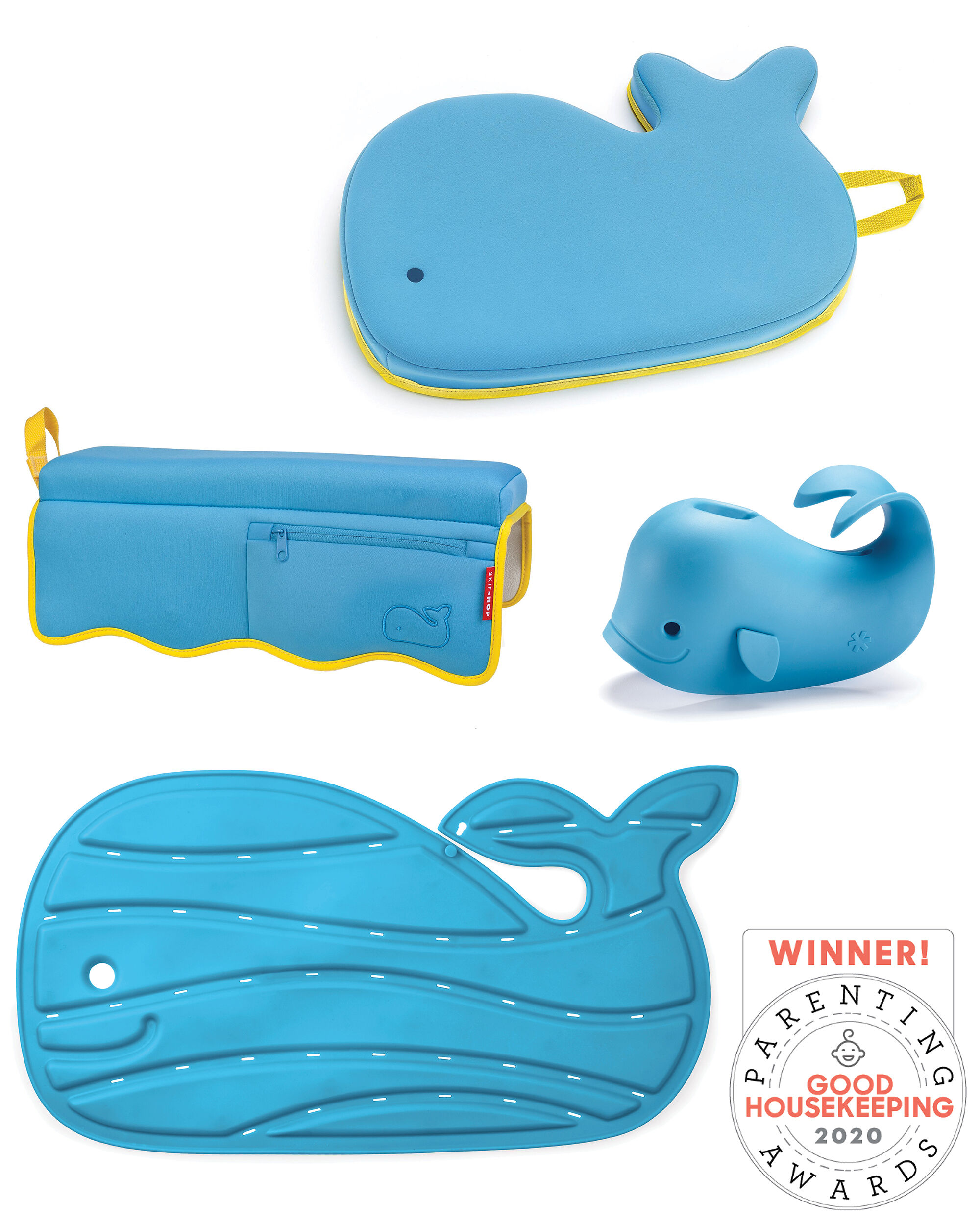 Baby Blue Moby Bathtime Essentials Kit – Blue | skiphop.com