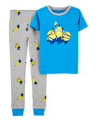 Kid 2-Piece Minions 100% Snug Fit Cotton Pajamas, image 1 of 3 slides