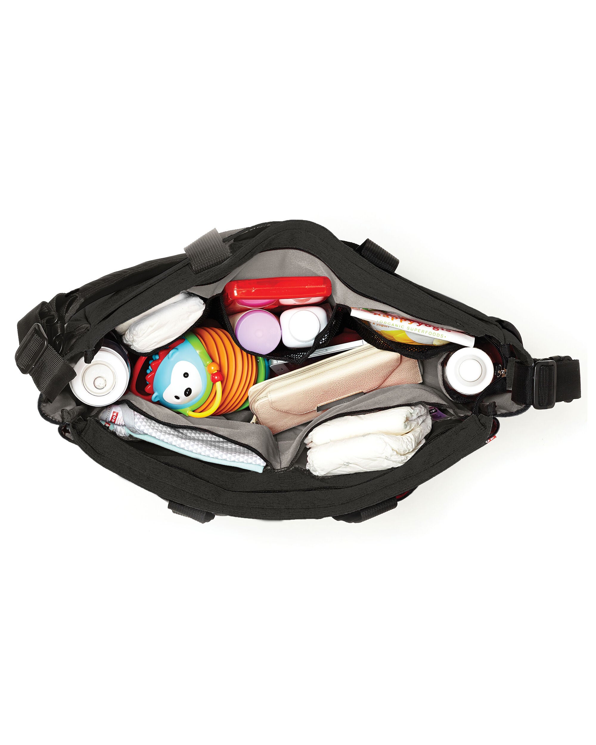 Black Duo Double Signature Diaper Bags skiphop