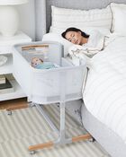 Cozy-Up 2-in-1 Bedside Sleeper & Bassinet Fitted Sheet - Grey Clouds, image 14 of 17 slides