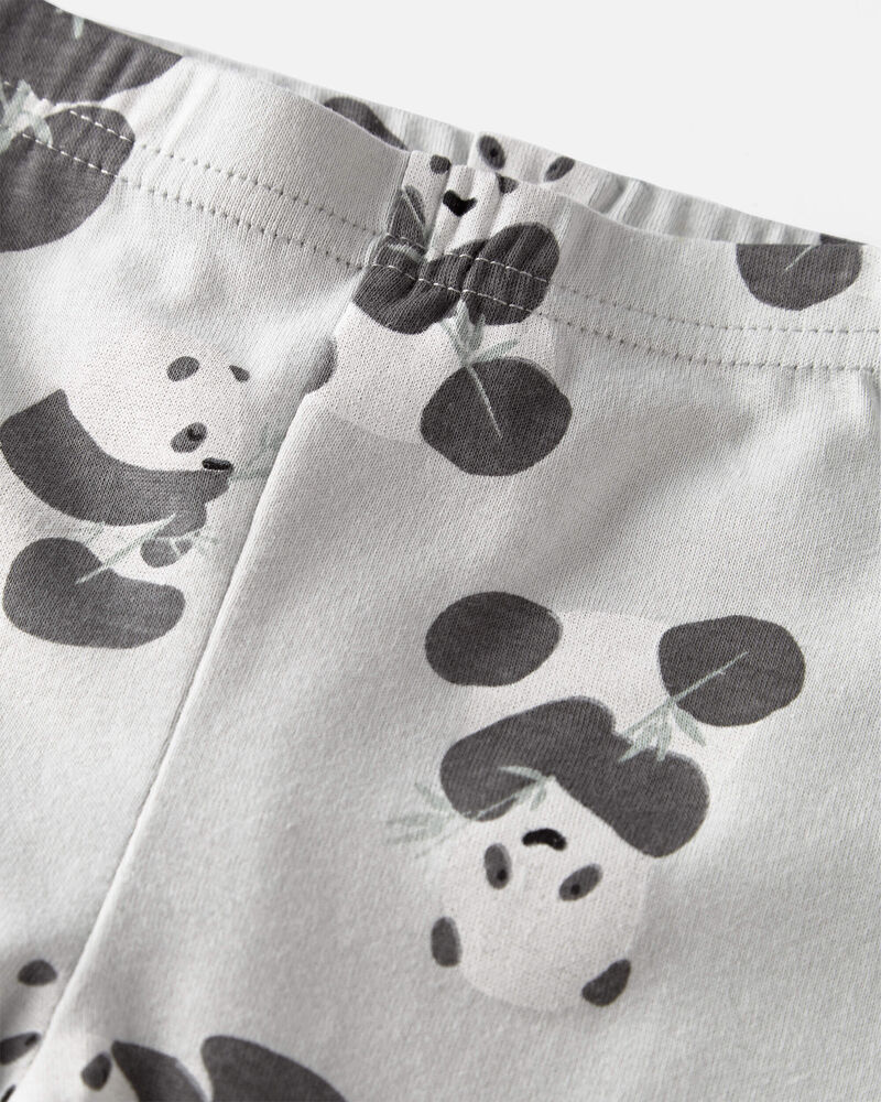 Toddler Organic Cotton Pajamas Set in Panda Bear, image 2 of 5 slides