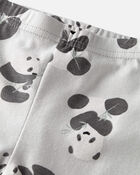Toddler Organic Cotton Pajamas Set in Panda Bear, image 2 of 5 slides