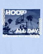 Kid Hoop All Day Short-Sleeve Graphic Tee - Blue, image 2 of 3 slides