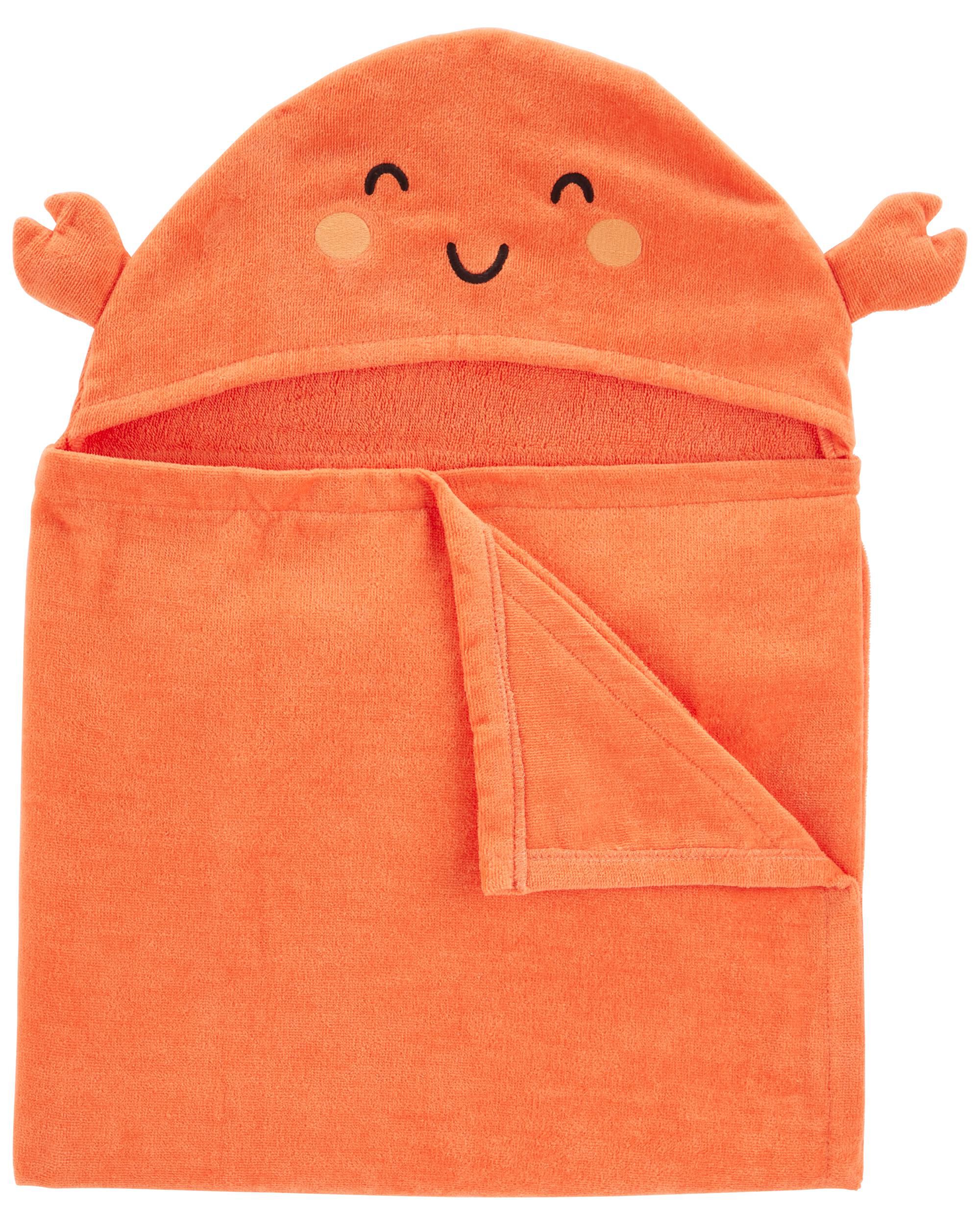 Toddler Crab Hooded Towel