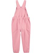 Toddler Tie-Front Twill Overalls, image 2 of 3 slides