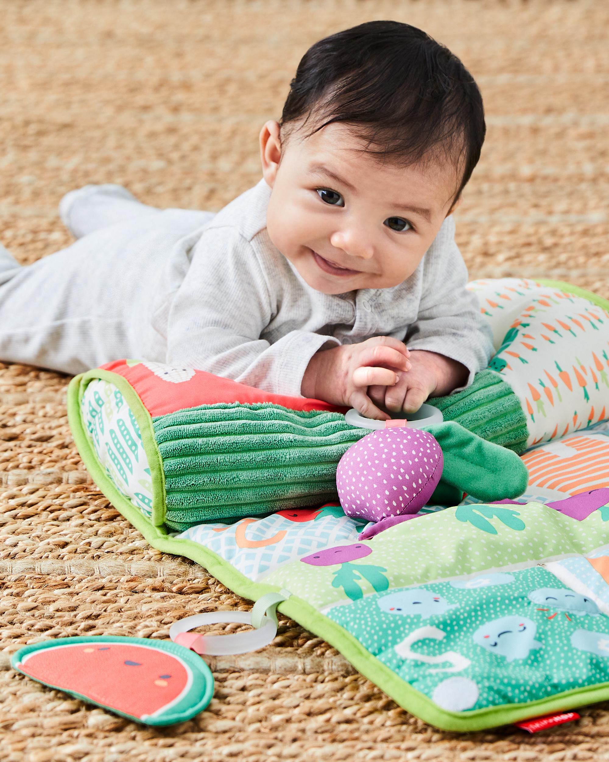 Farmstand Tummy Time Activity Mat, image 7 of 11 slides