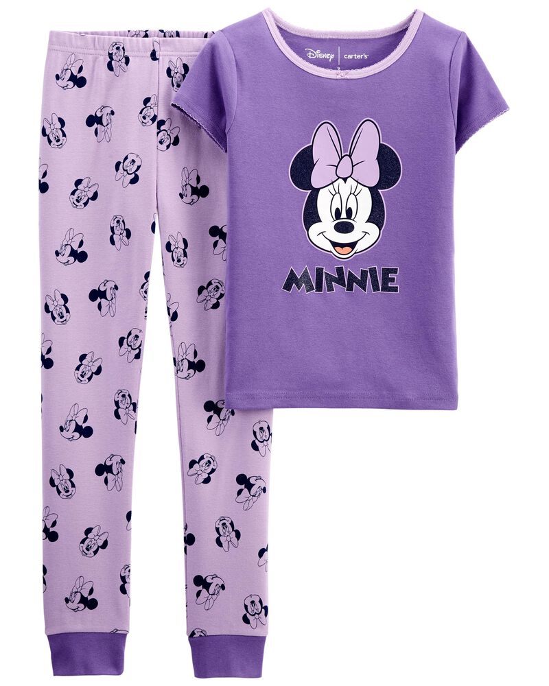 Kid 2-Piece Minnie Mouse 100% Snug Fit Cotton Pajamas, image 1 of 2 slides