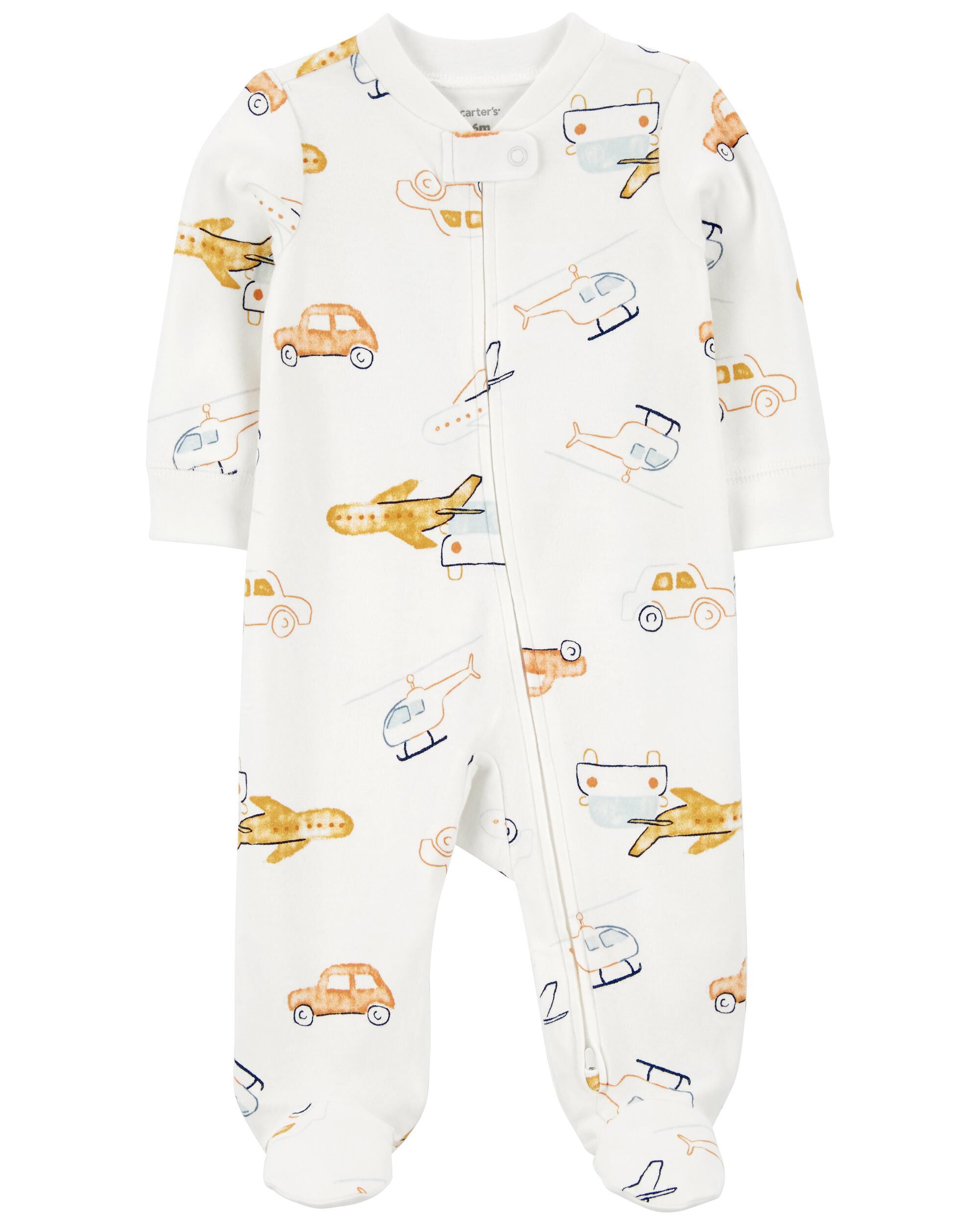 Two way sales zip baby pajamas