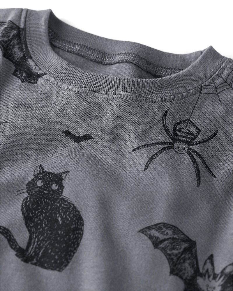 Toddler Organic Cotton Pajamas in Spooky Creatures Print, image 2 of 5 slides